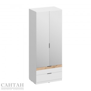 Нао ШК-4116 Шкаф 2-х створчатый с ящиками и зеркалами